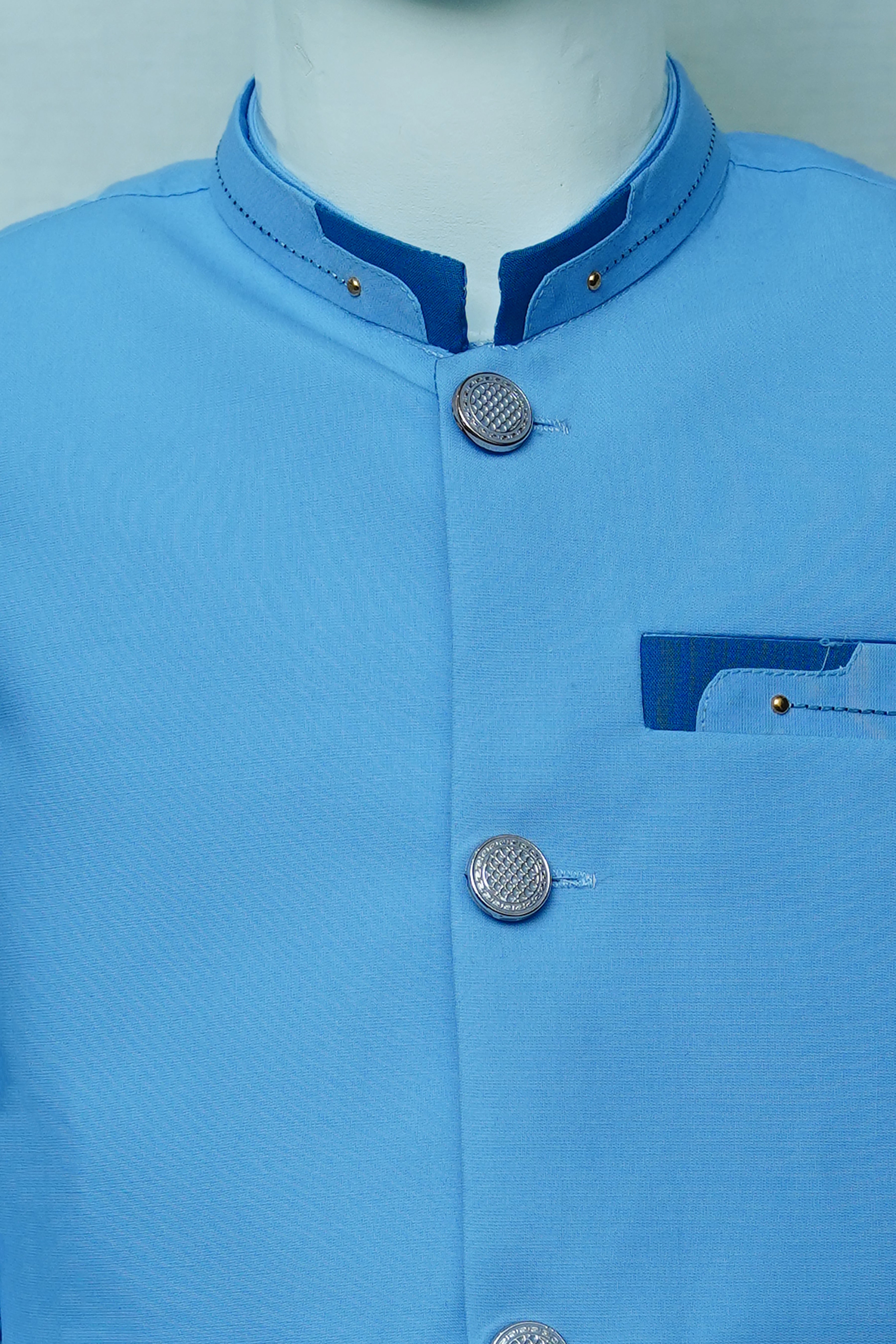 Boys Kurta Pajama With Waistcoat - 9370