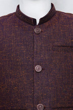 Boys Kurta Pajama With Waistcoat - 9371