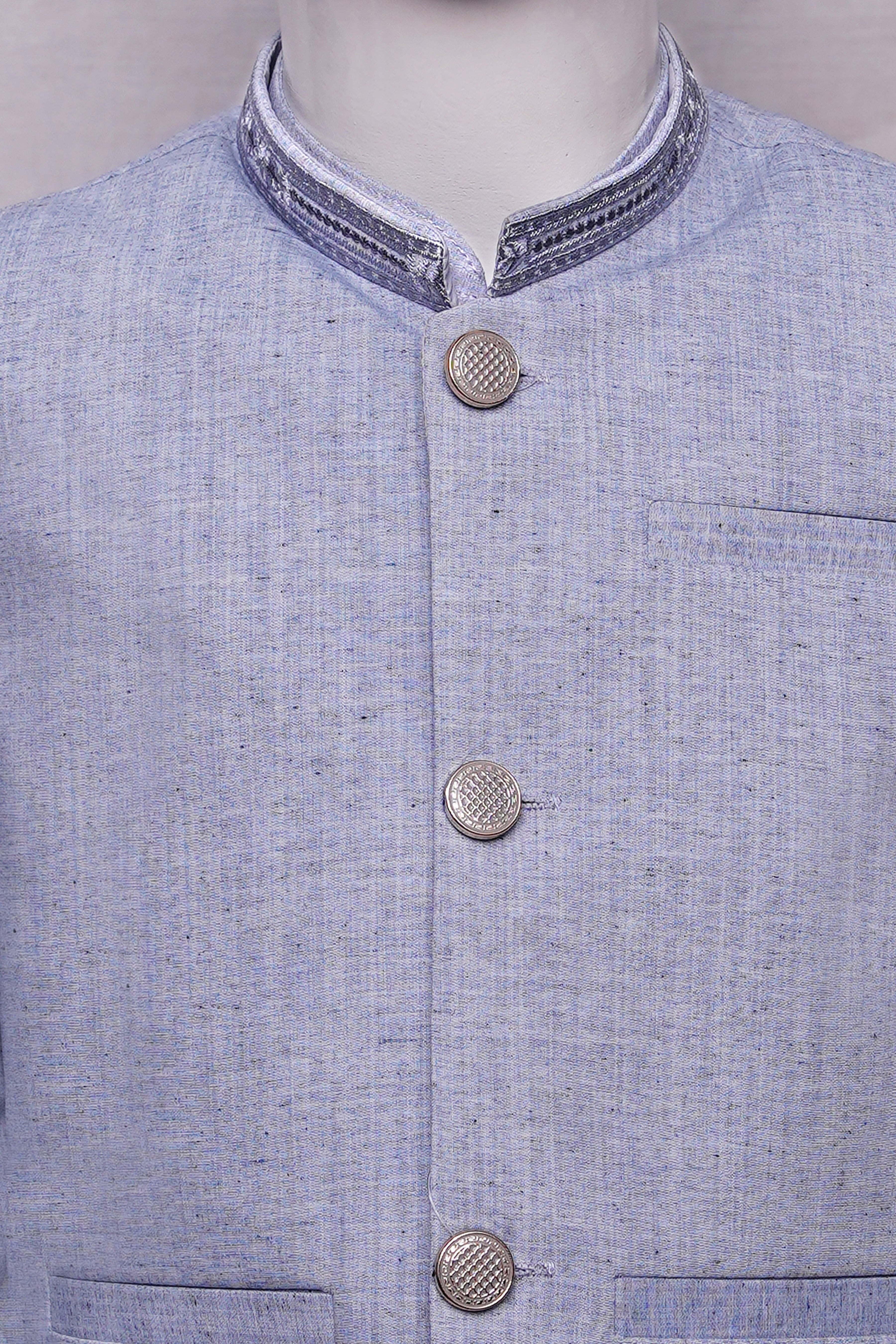 Boys Kurta Pajama With Waistcoat - 9374