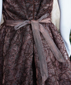 Girls Maxi Brown With Sleeves Attached - 1016