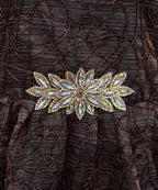 Girls Maxi Brown With Sleeves Attached - 1016