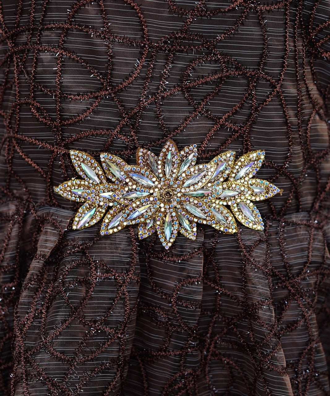 Girls Maxi Brown With Sleeves Attached - 1016