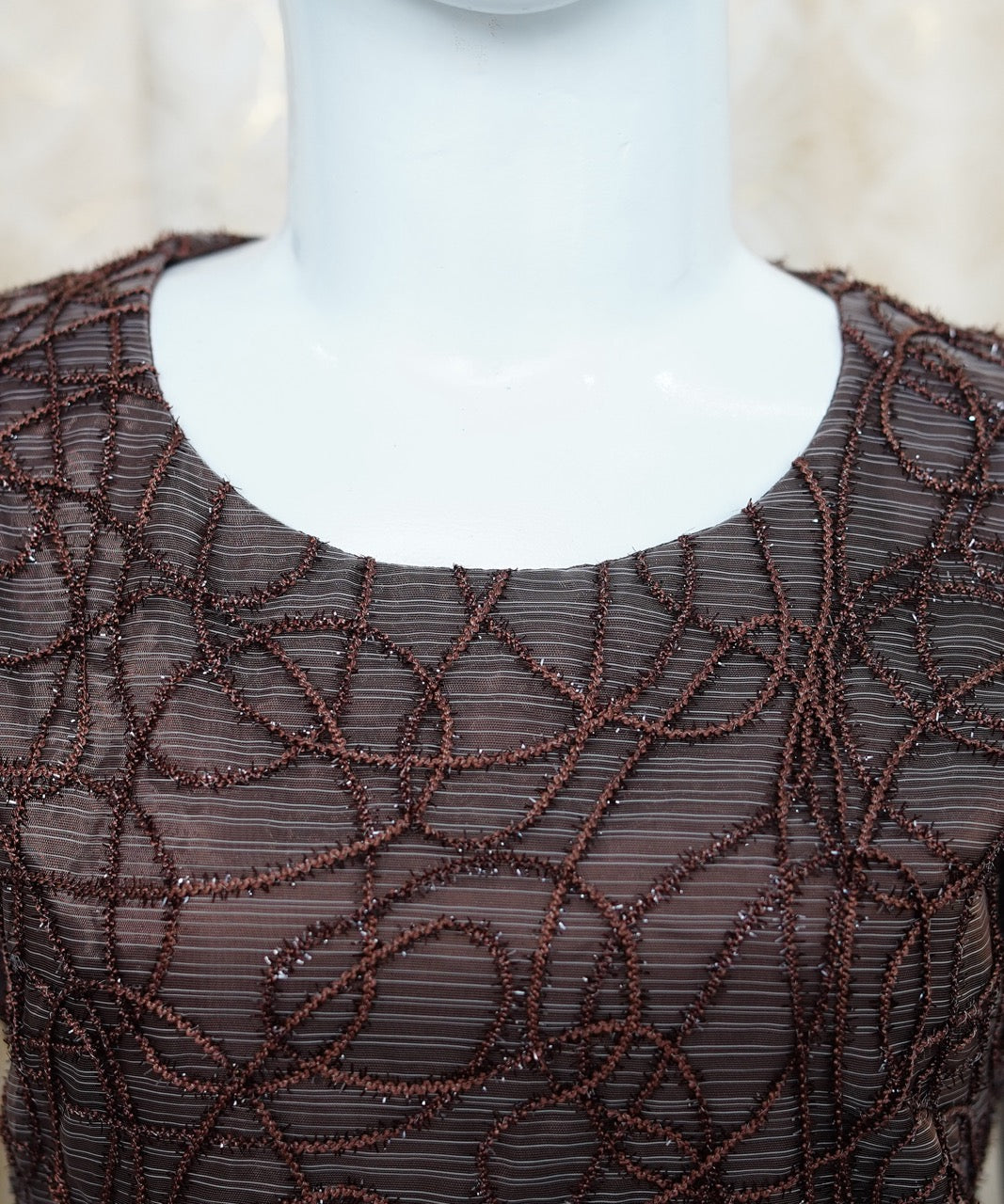 Girls Maxi Brown With Sleeves Attached - 1016