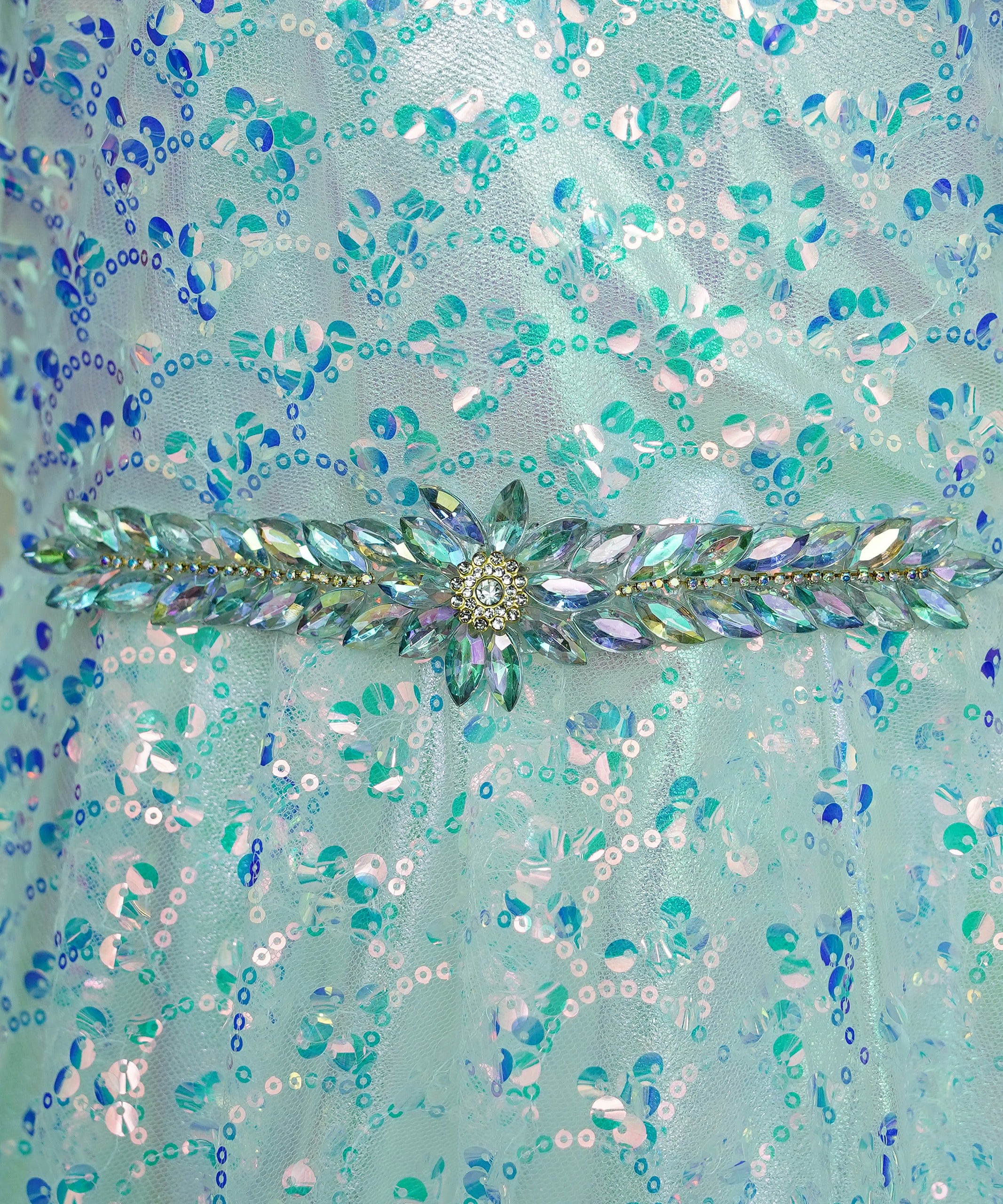 Girls Maxi Silver With Sleeves Attached - 1022