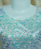 Girls Maxi Silver With Sleeves Attached - 1022