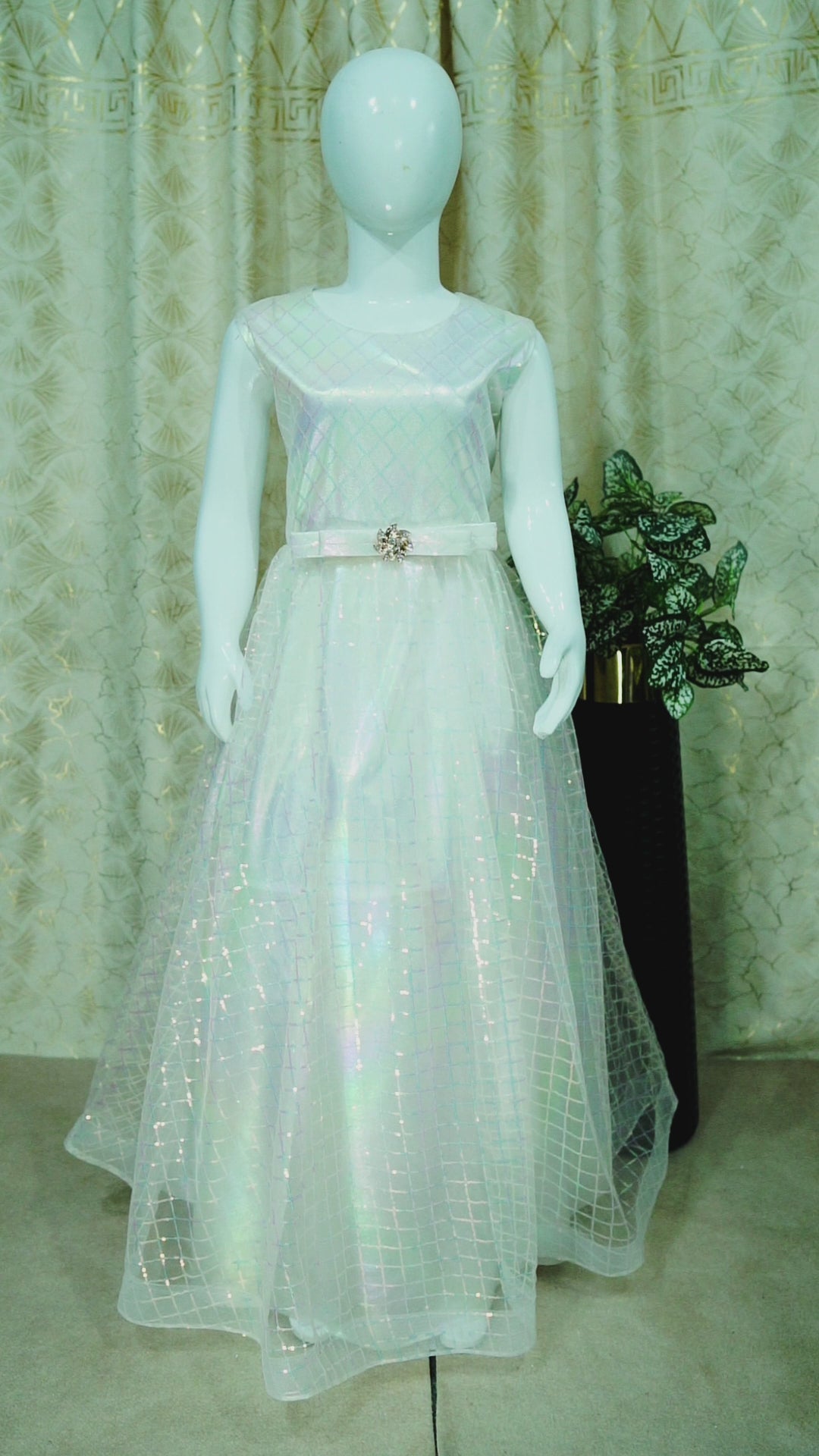 Girls Maxi With Sleeves Attached- 1026